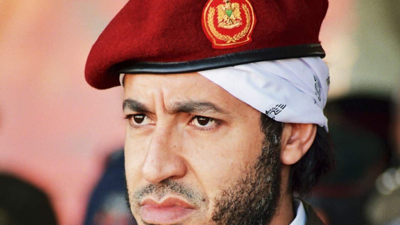 Al-Saadi Gaddafi, son of Libyan leader Moammar Gaddafi.