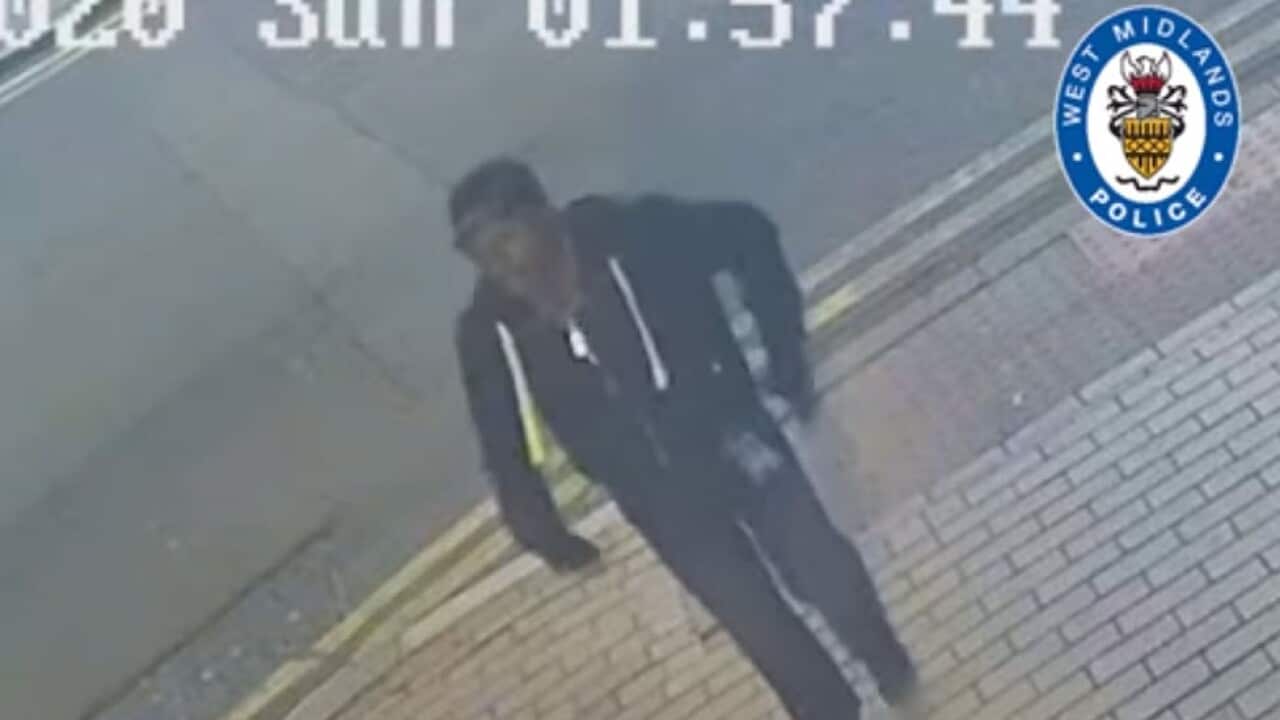 A CCTV screen capture of the suspect