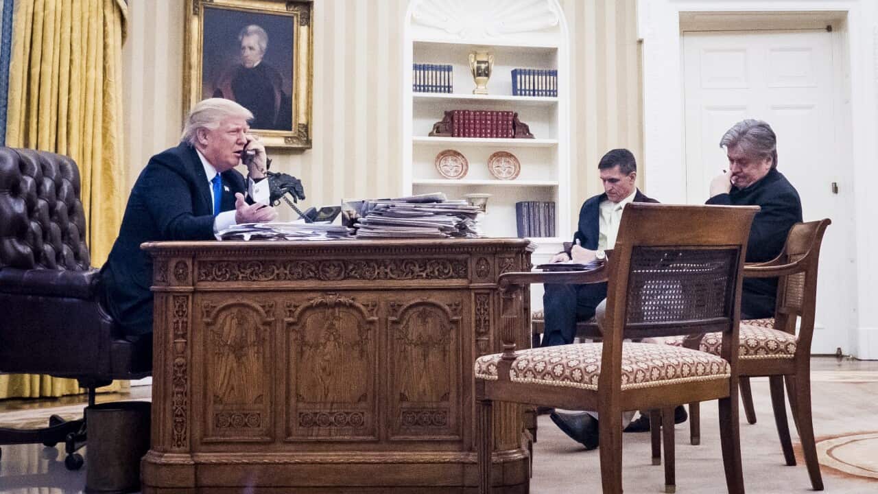 National Security Advisor Michael Flynn Senior Counselor to the President Steve Bannon