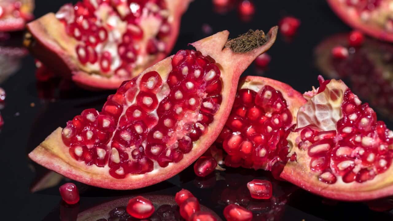 Pomegranate slices