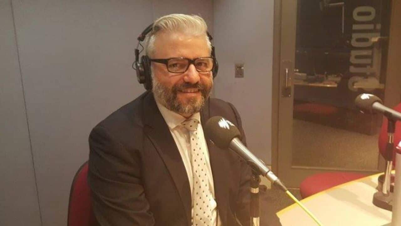 Jim Koutsoukos at SBS studio.