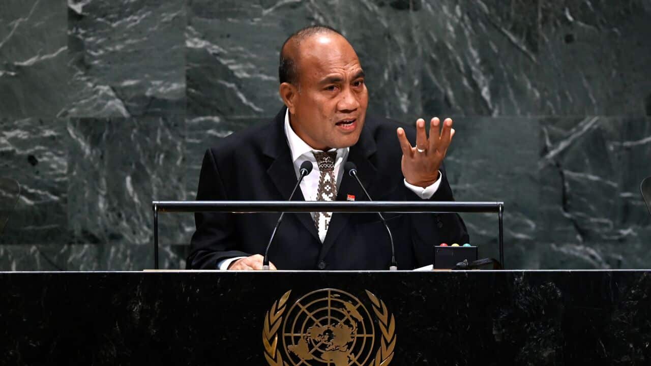 The President of Kiribati Taneti Maamau.