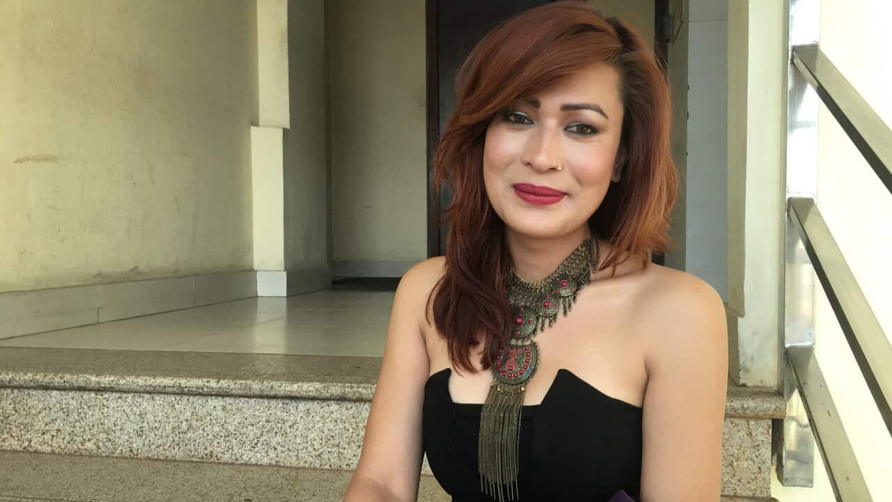 Nepali transgender activist Bhumika Shrestha speaking to SBS Nepali.