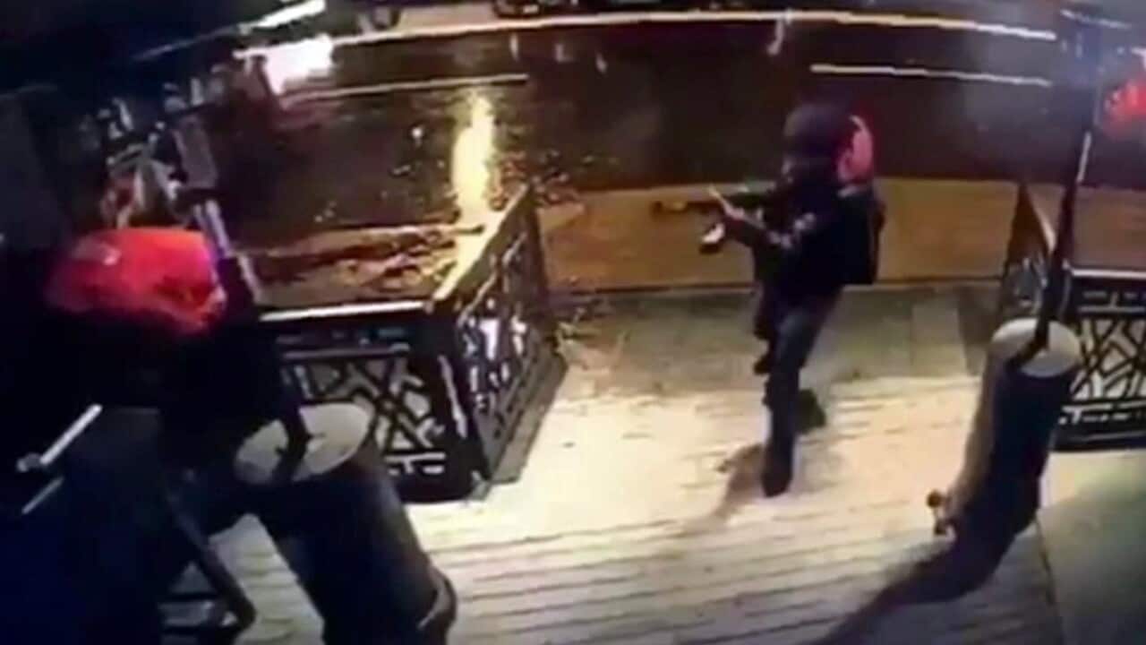 This image taken from CCTV provided by Haberturk Newspaper Sunday Jan. 1, 2017 shows the attacker