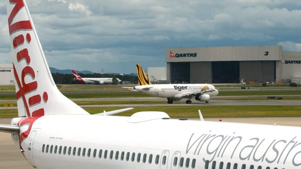 Virgin Australia and Tiger Airways planes
