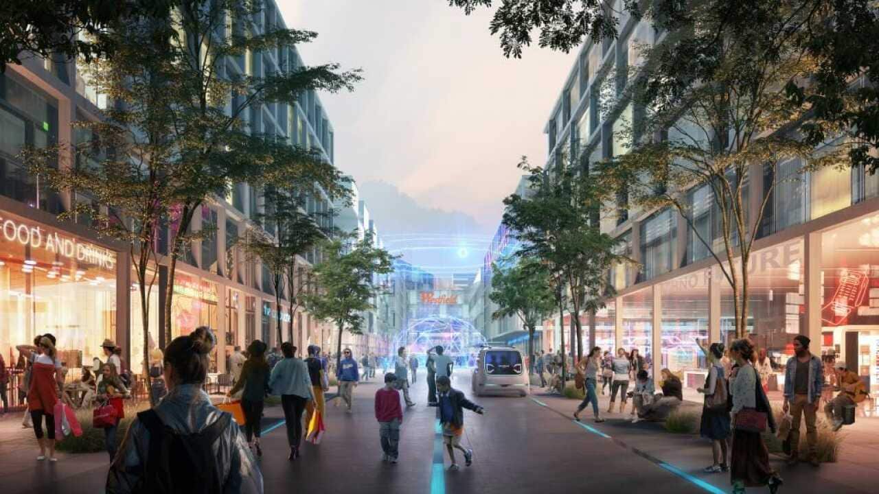 An artist’s impression of The Northern Gateway City, with BHL are the leading proponents of.