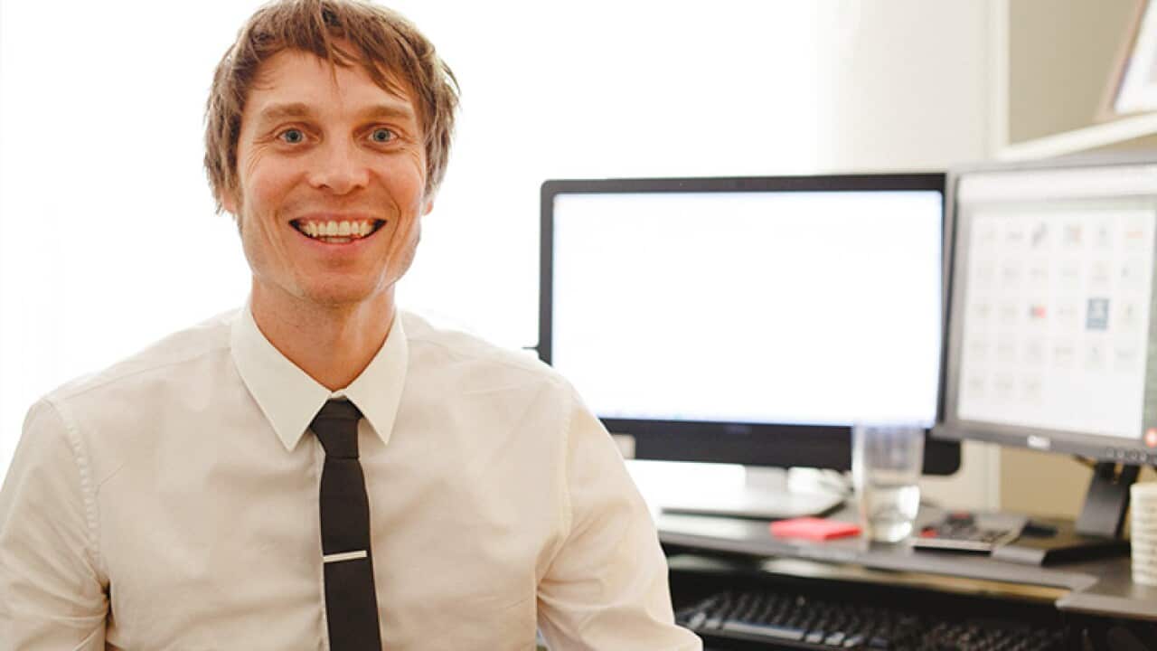 Liam Prince, Director ACICIS at his office at the University of Western Australia, September 2020.