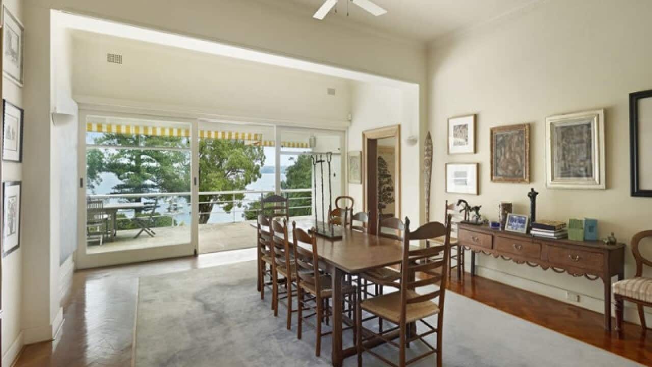 The estate stretches down to a harbour beach in Sydney's prestigious Point Piper.