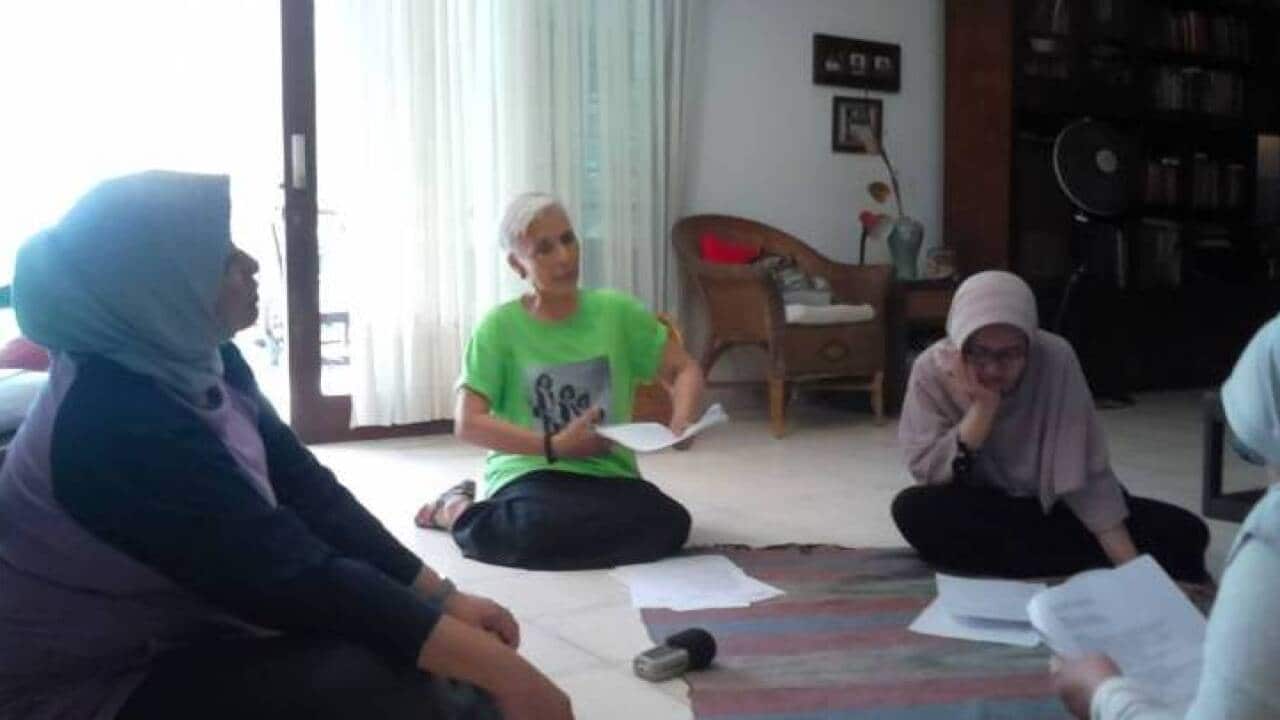 Laksmi Notokusumo, penyintas kanker yang juga tergabung bersama komunitas Lovepink.