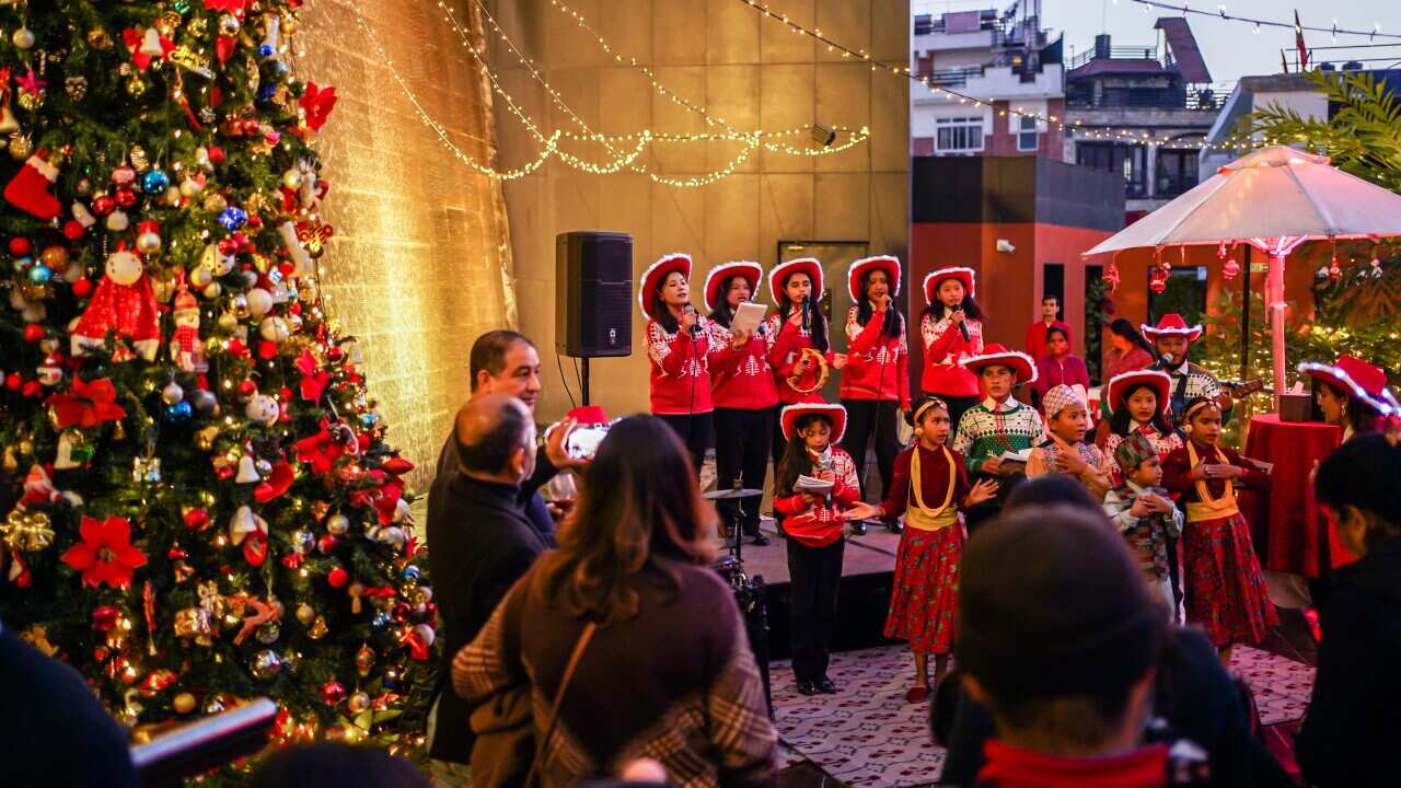 Christmas Tree Lighting Ceremony In Nepal