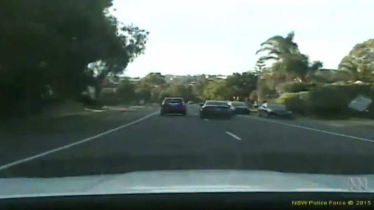 Dashcam footage shows high-speed pursuit moments after Sydney toddler's death