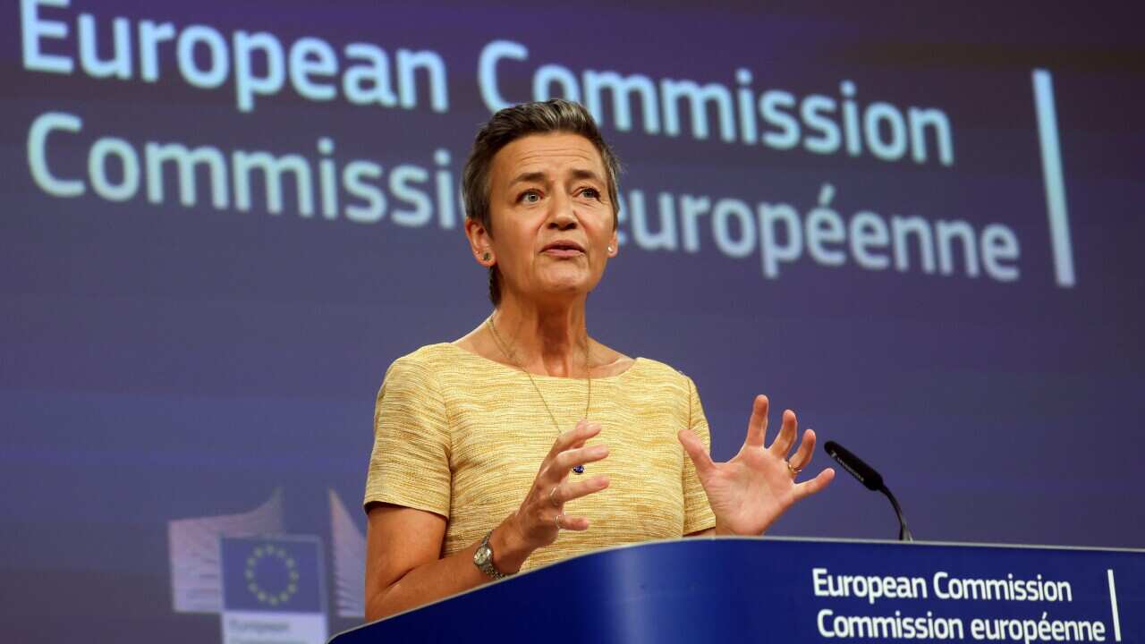 Press conference in Brussels following the ECJ ruling against Apple and Google