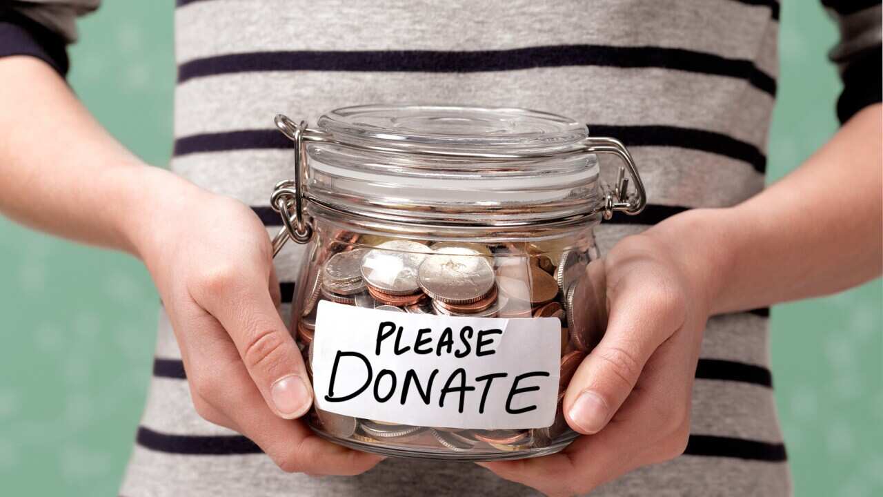 PLEASE DONATE CHARITY JAR