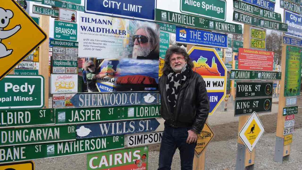 Klaus Beer in der Australien-Ecke