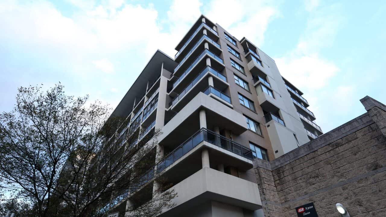 A view of the Mascot Towers in Sydney