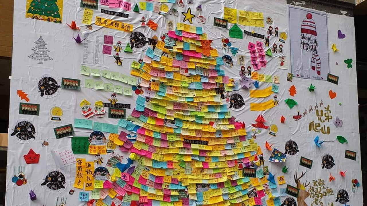 a post of the Hong Kong citizens' demands