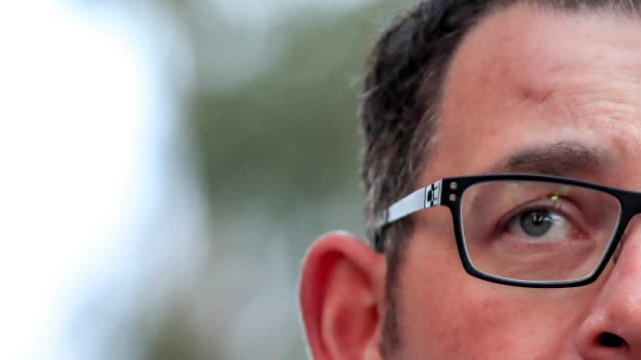 Premier of Victoria Daniel Andrews addresses the media during the Council Of Australian Governments (COAG) meeting in Hobart on Friday, June 9, 2017.