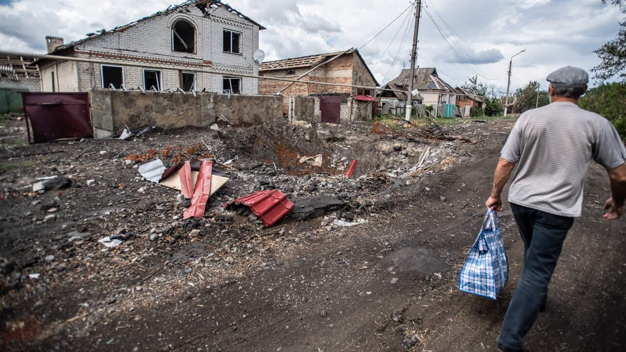 Siversk, Ukraine evacuation - 23 Jul 2022