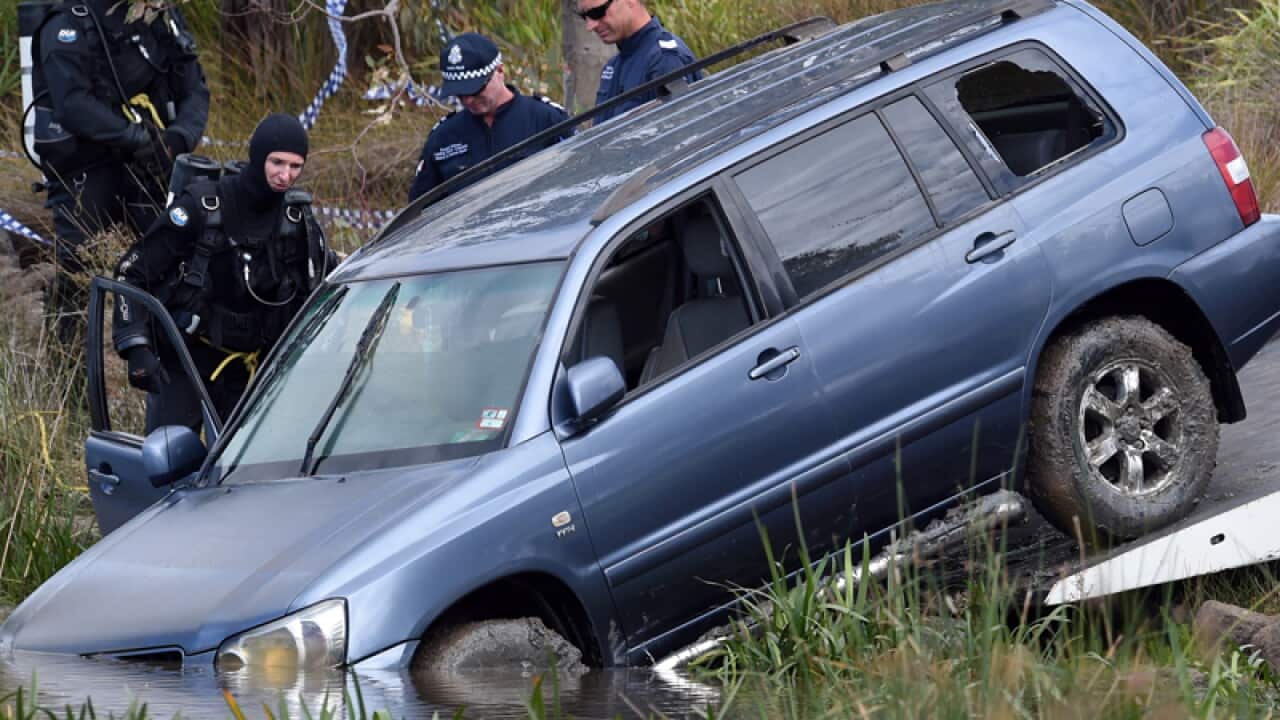 A car is removed from a Melbourne lake following an incident