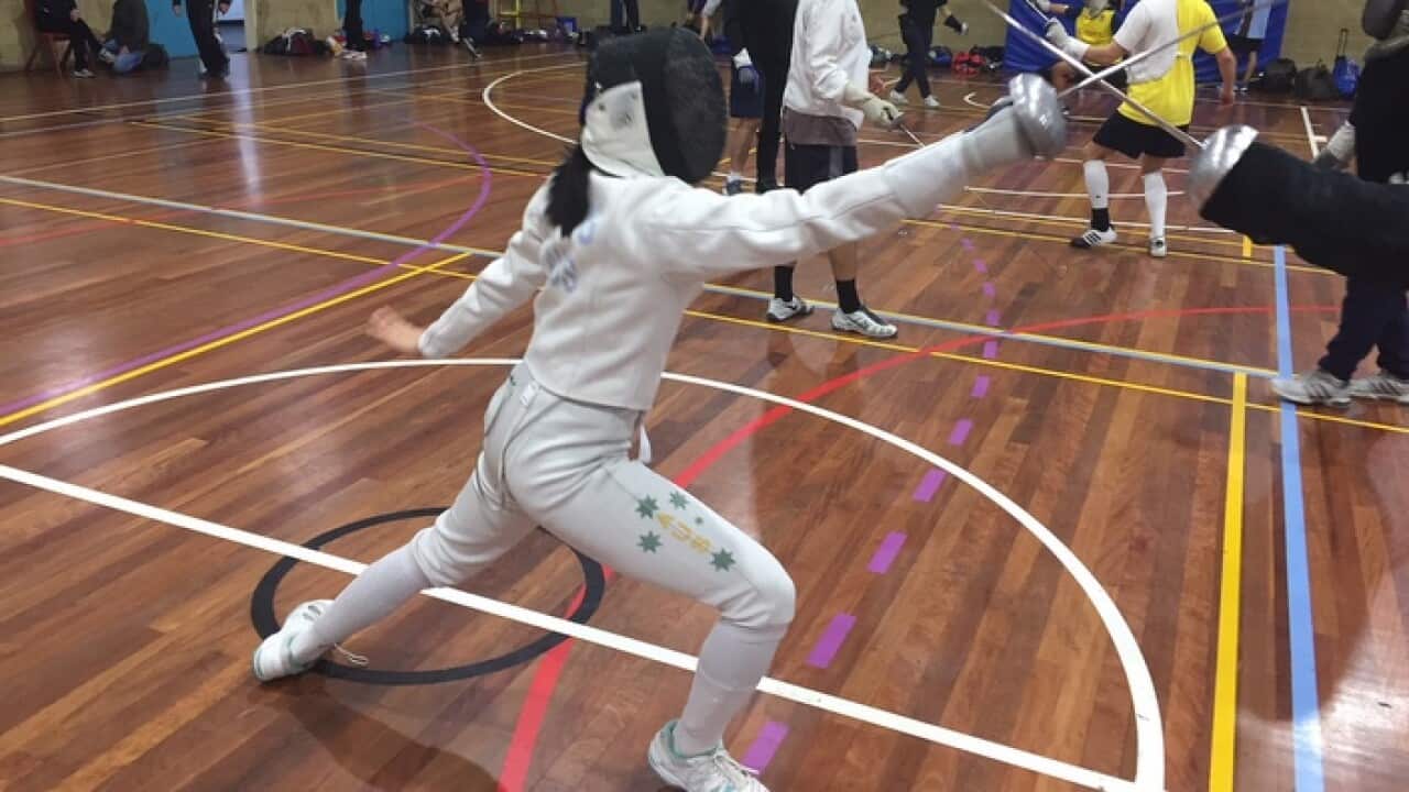 Katherine Wang in action