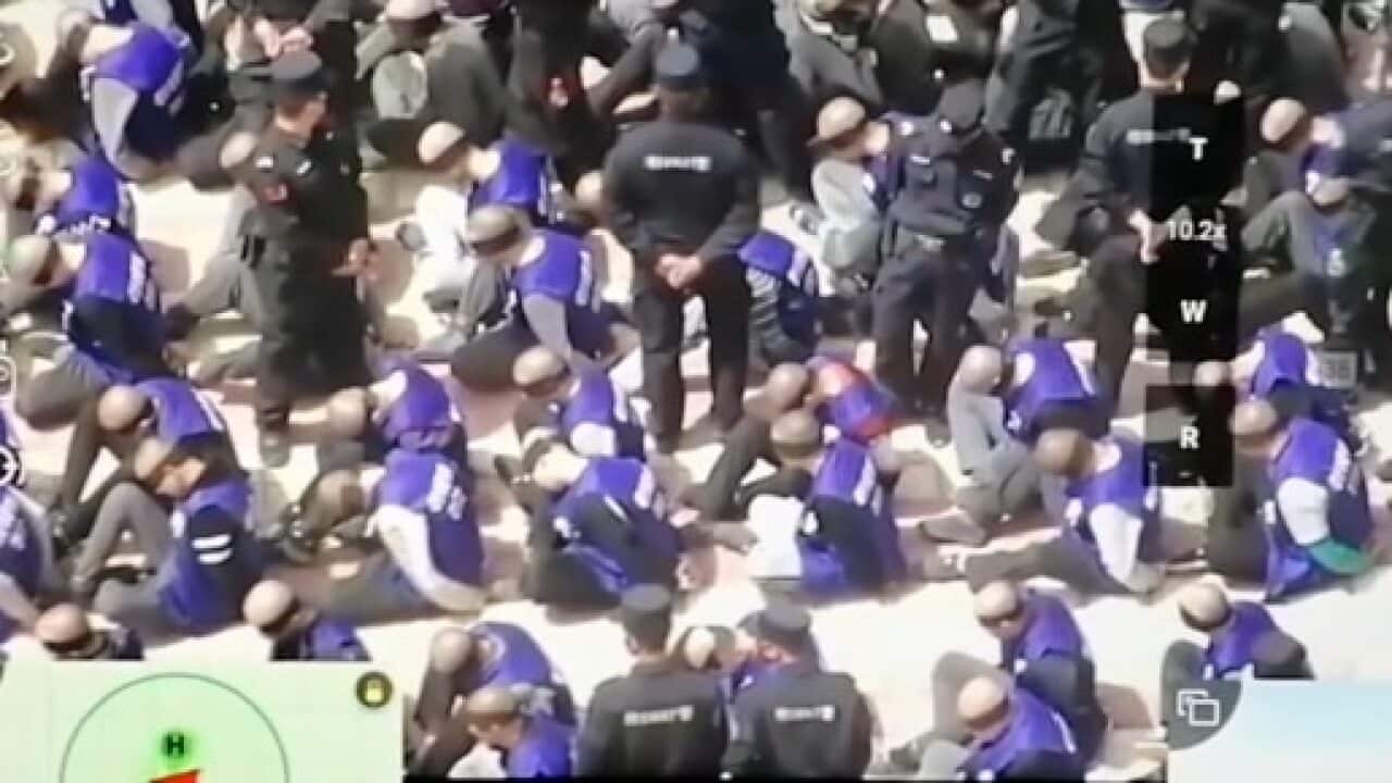 The footage was posted on YouTube anonymously.