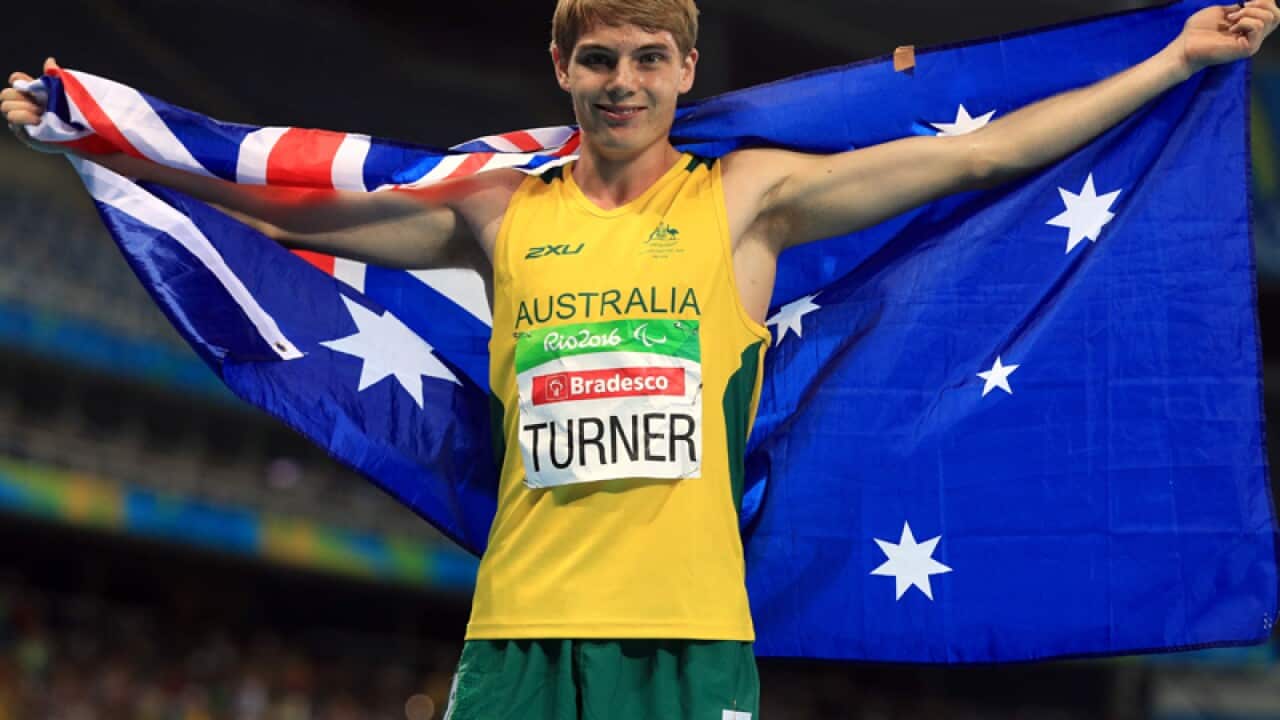 Australia's James Turner wins the Men's Athletics 800m T36 final