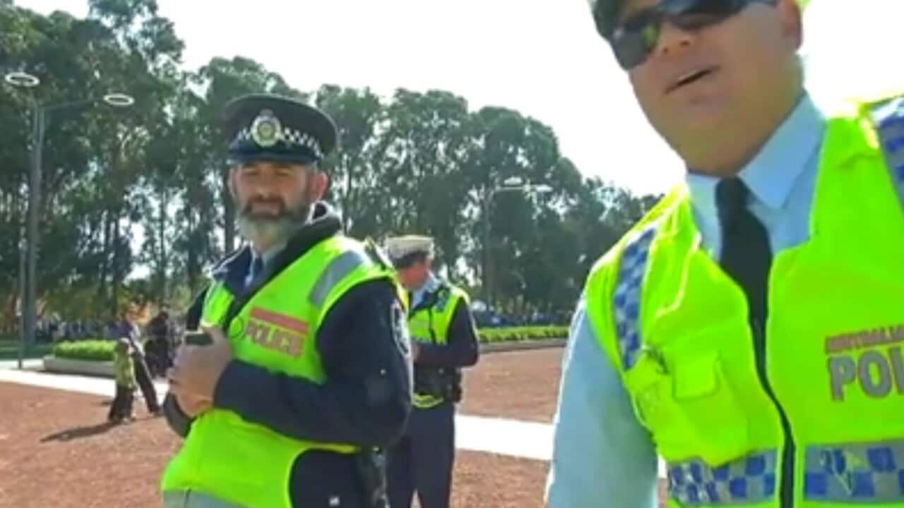 AFP question NITV News journalist myles Morgan on Anzac Day