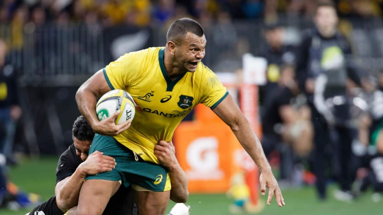 Australia's Kurtley Beale during their rugby union test match against New Zealand in Perth
