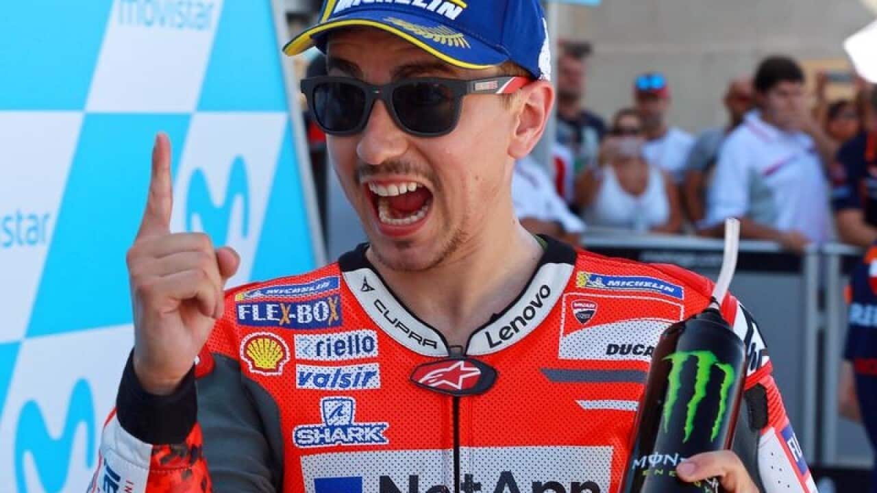 Spanish rider Jorge Lorenzo