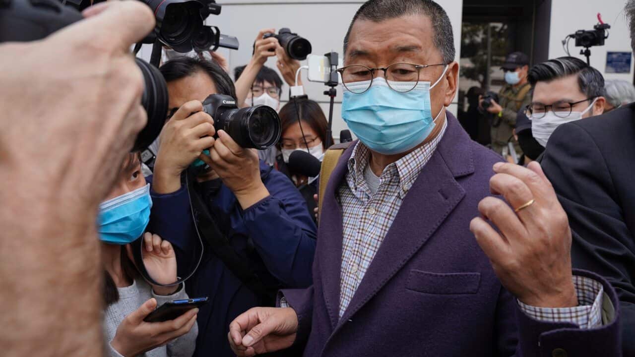 Founder of Hong Kong's Apple Daily newspaper, Jimmy Lai