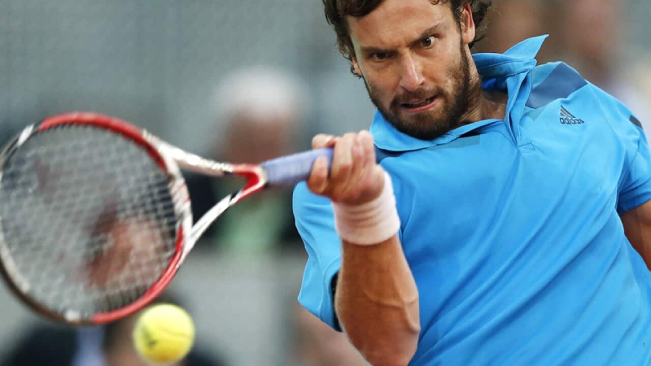 Latvia's tennis player Ernests Gulbis