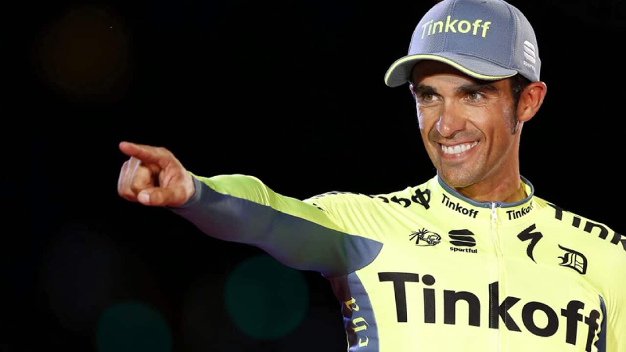 Spanish rider Alberto Contador
