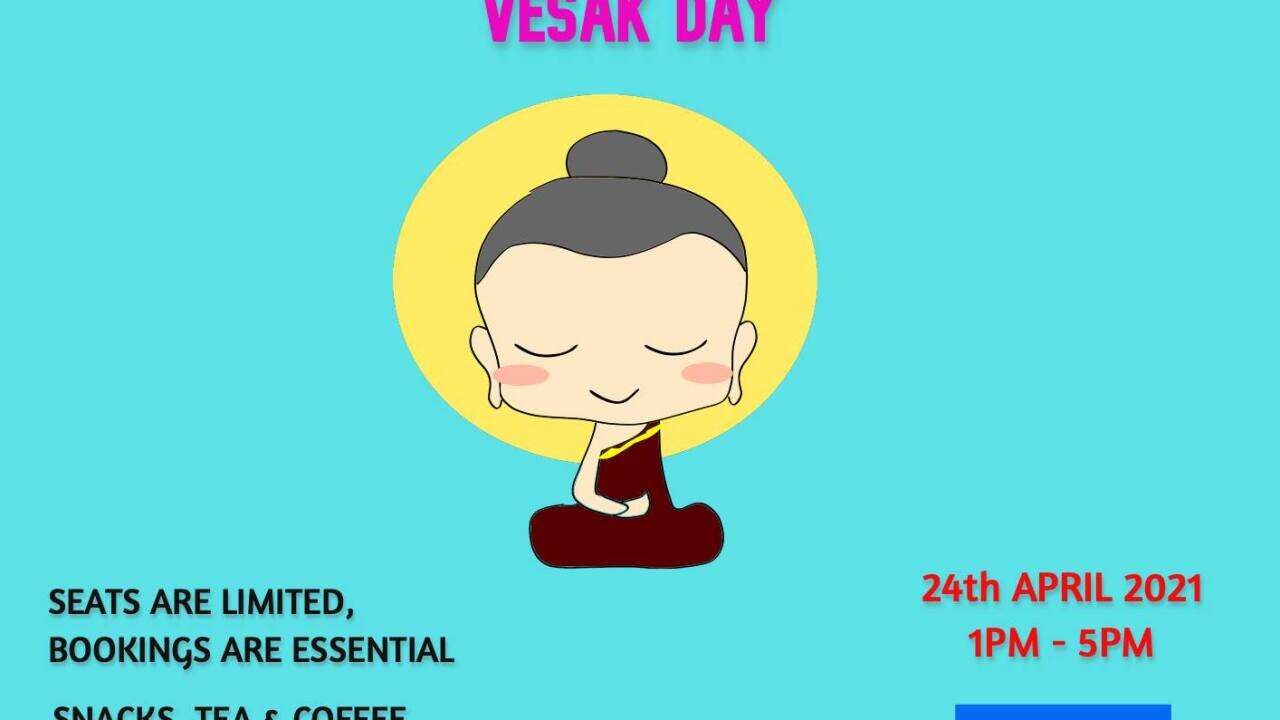 Visak Day celebration banner