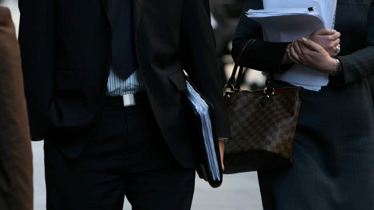 Office workers in Sydney