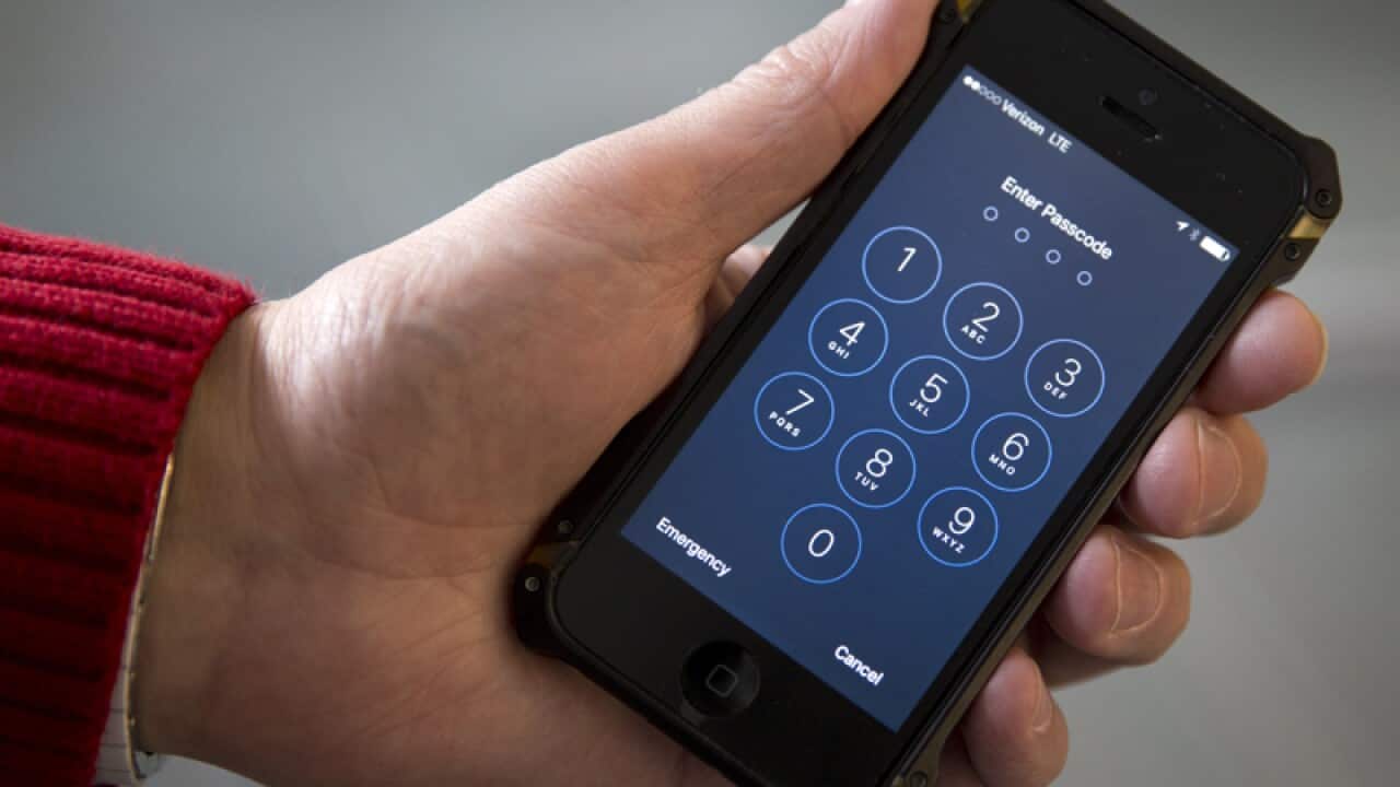 an iPhone.