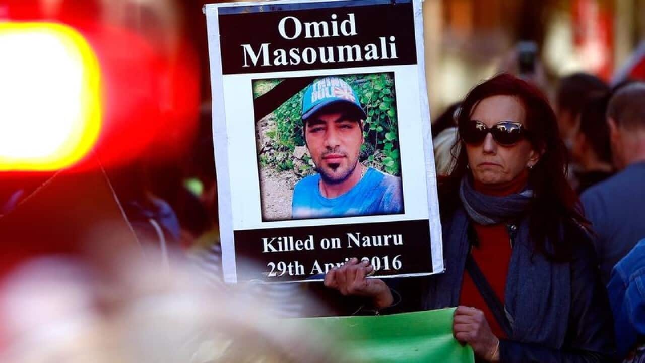Iranian refugee Omid Masoumali died in a Brisbane hospital after setting himself alight on Nauru.