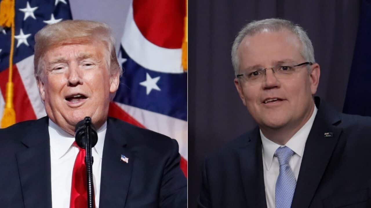 Donald Trump and Scott Morrison.
