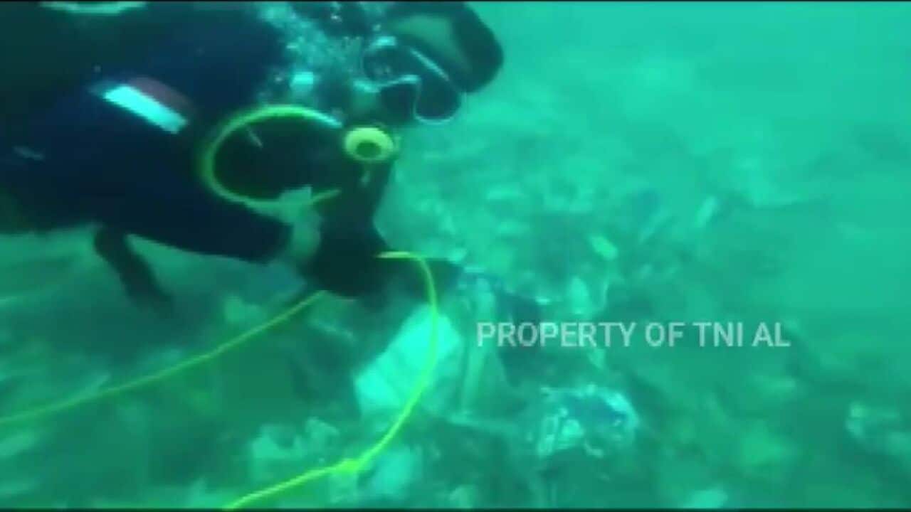 Indonesian navy's search operation of the wreckage of Sriwijaya Air's plane continue under water.