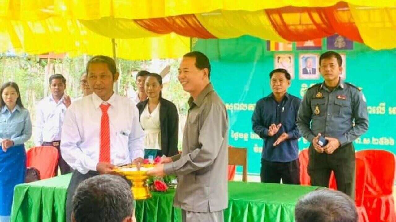 New chief of commune from Candle Light Party in Cambodia
