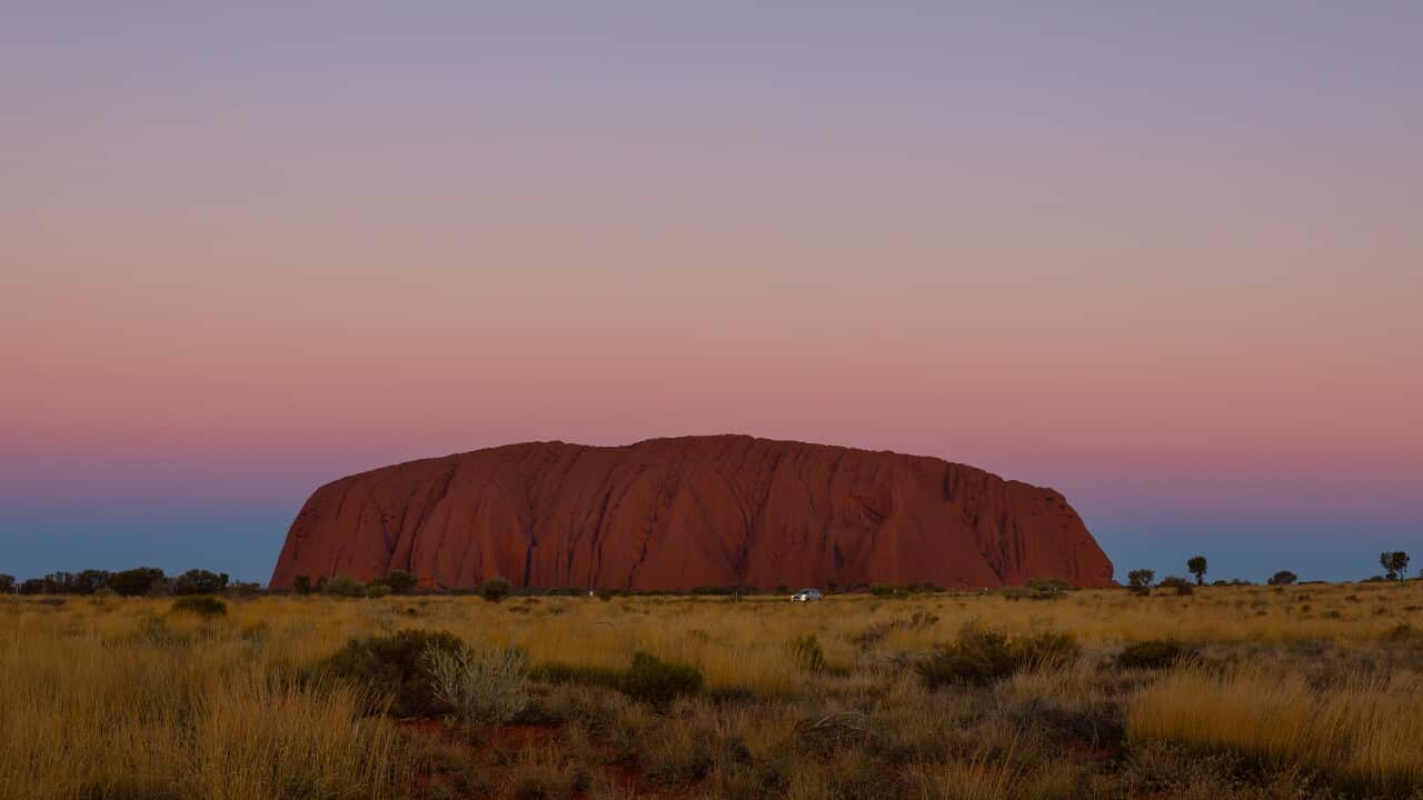 Uluru at sunset