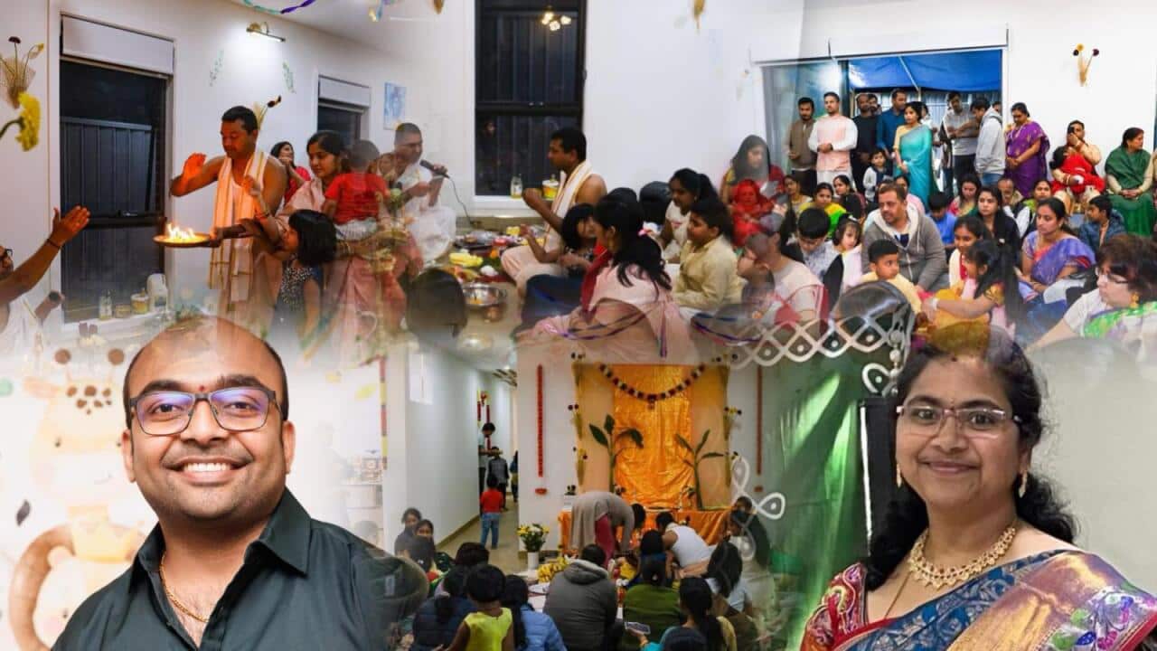 Telugu families in Australia unite to celebrate Vinayaka Chavithi, spreading joy and tradition together.