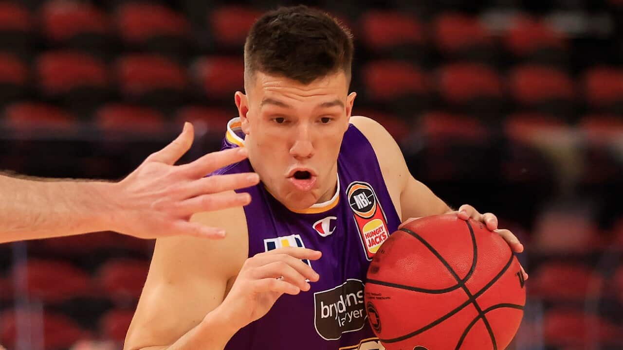 Dejan Vasiljevic in action for the Sydney Kings