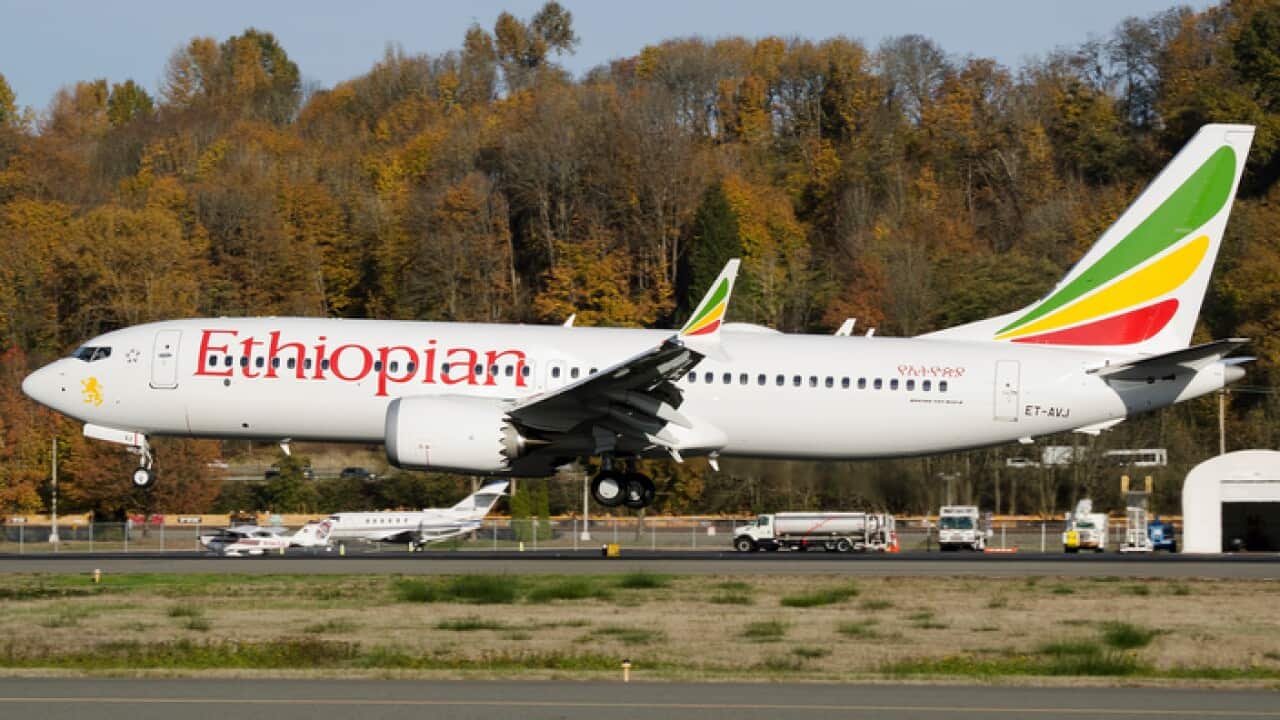 In this photo dated November 12, 2018, the actual Ethiopian Airlines Boeing 737 - Max 8 plane, that crashed Sunday March 10, 2019.