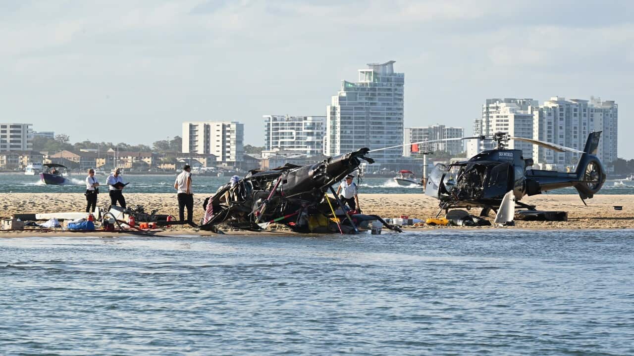 HELICOPTER COLLISION GOLD COAST