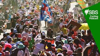 ALPE D'HUEZ, FRANCE - JULY 24: Yannis Voisard of Switzerland and Team Tudor Pro Cycling competes climbing to the Alpe d'Huez (1835m) while fans cheers during the 113th Tour de France 2026, Stage 19 a 127.9km stage from Gap to Alpe d'Huez 1835m / #UCIWT / on July 24, 2026 in Alpe d'Huez, France. (Photo by Dario Belingheri/Getty Images)