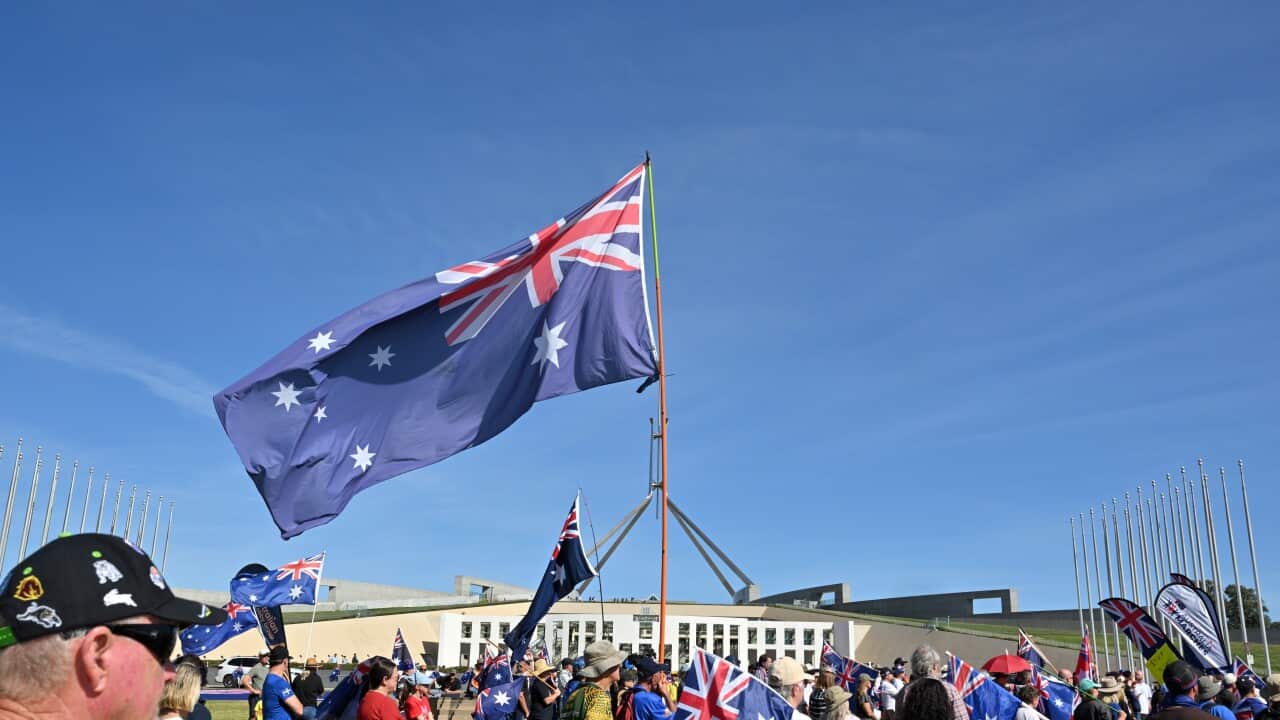 AUSTRALIA MARCHES CANBERRA RALLY