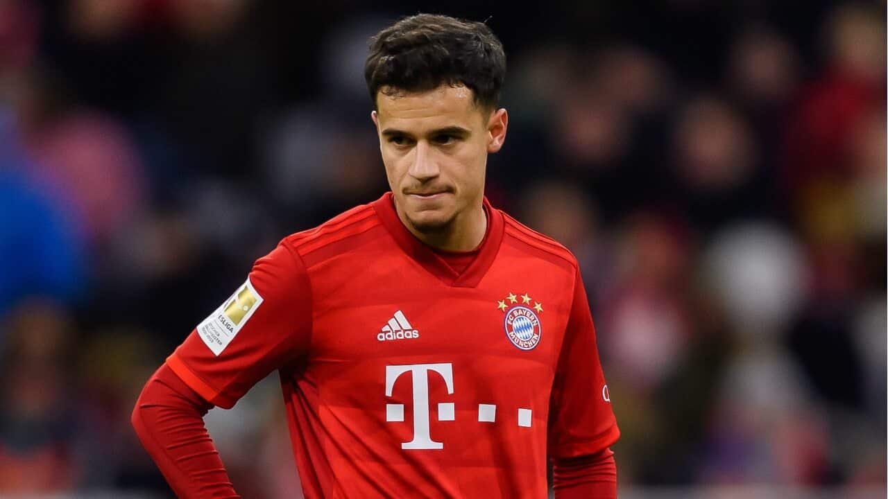 Philippe Coutinho in action for Bayern Munich