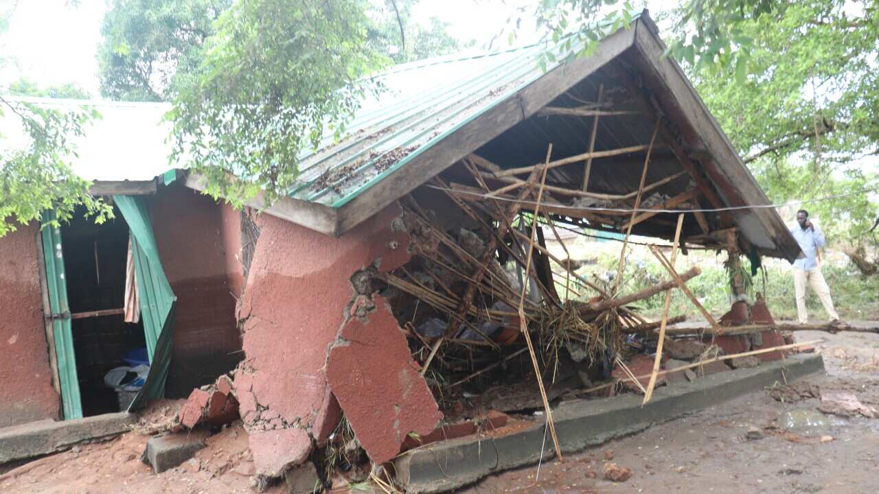 House collapsed in Juba, South Sudan
