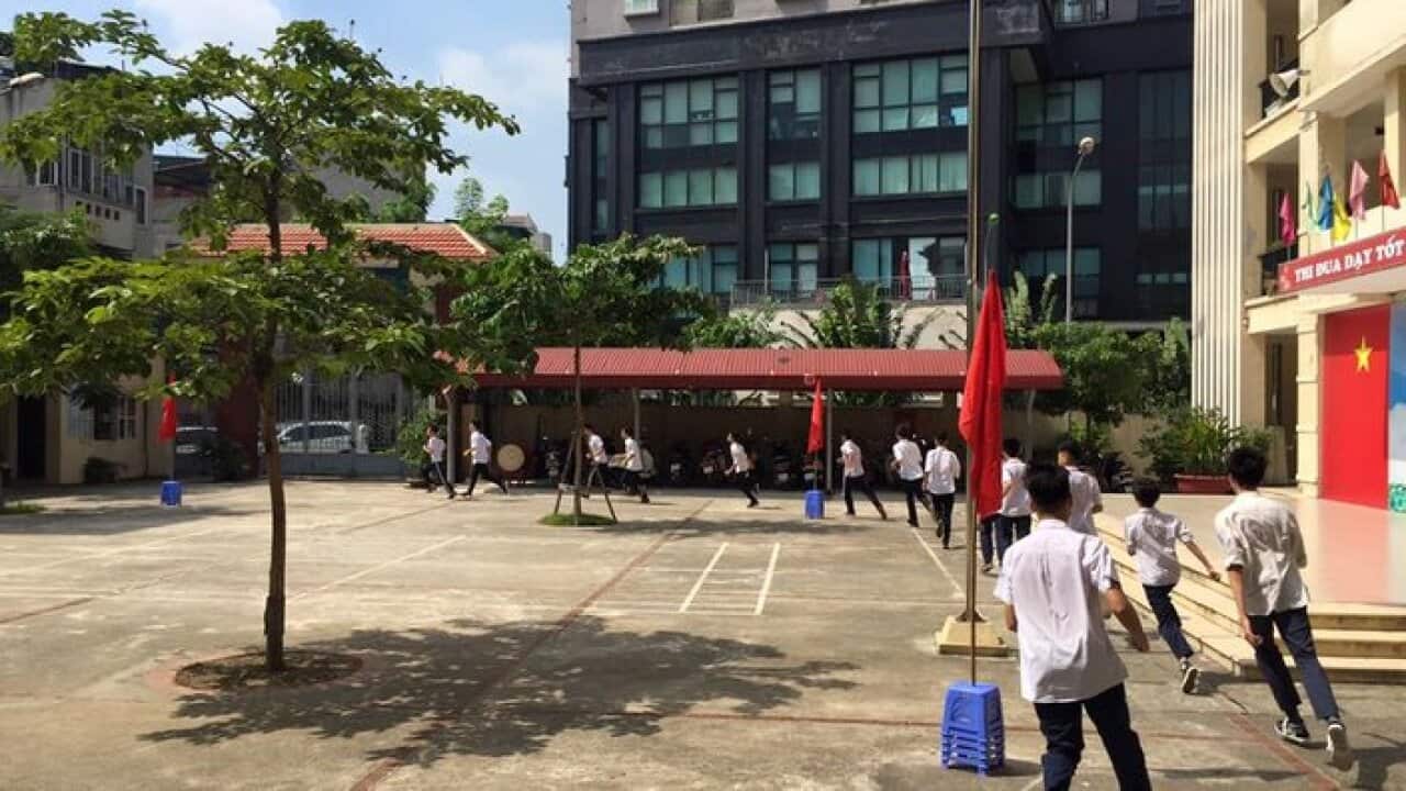 To Vinh Dien High School in Hanoi