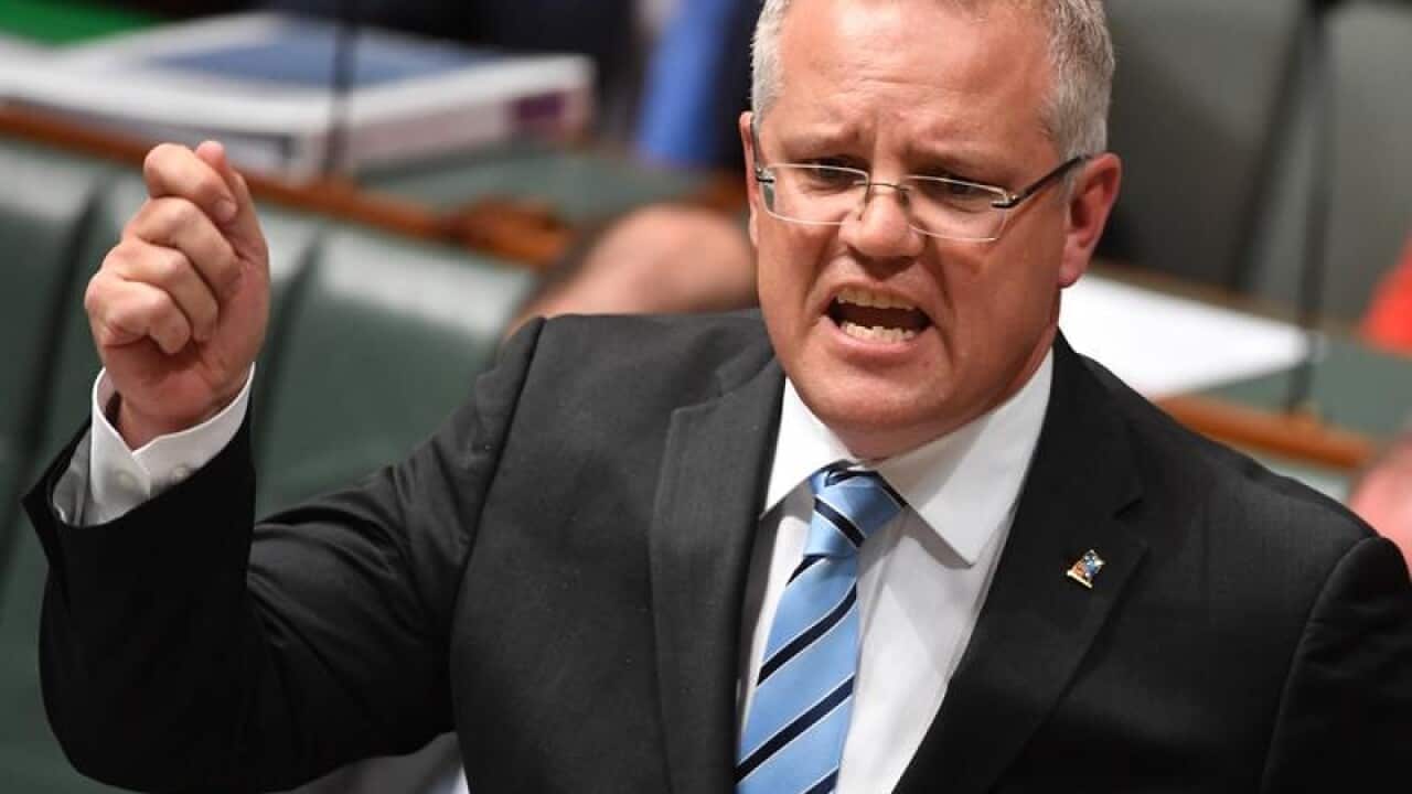 Treasurer Scott Morrison during Question Time